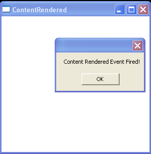 Handle the ContentRendered event