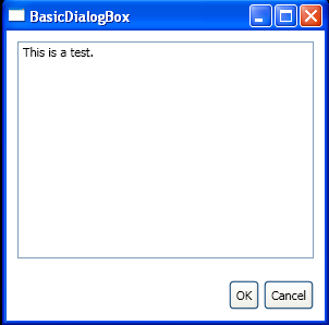 LayoutPanels Basic Dialog Box