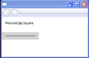 WPF Pen Line Cap Square