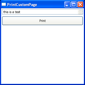 Print Custom Page