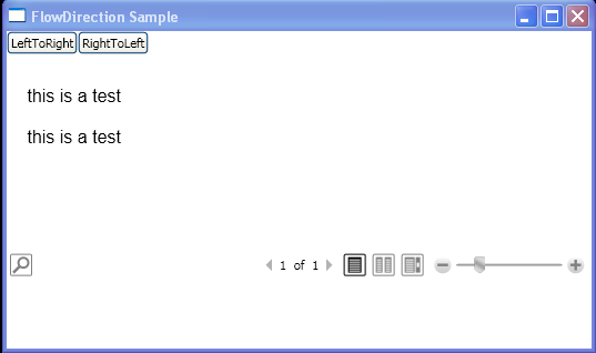 WPF Programmatically Change The Flow Direction Of Content Within A Flow Document Reader Element