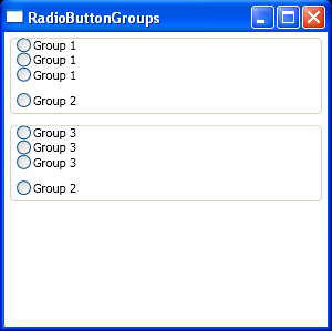 WPF Radio Button Groups