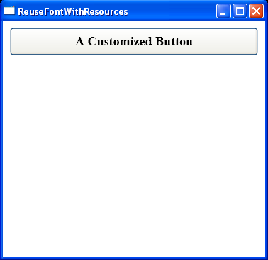 WPF Reuse Font With Resources