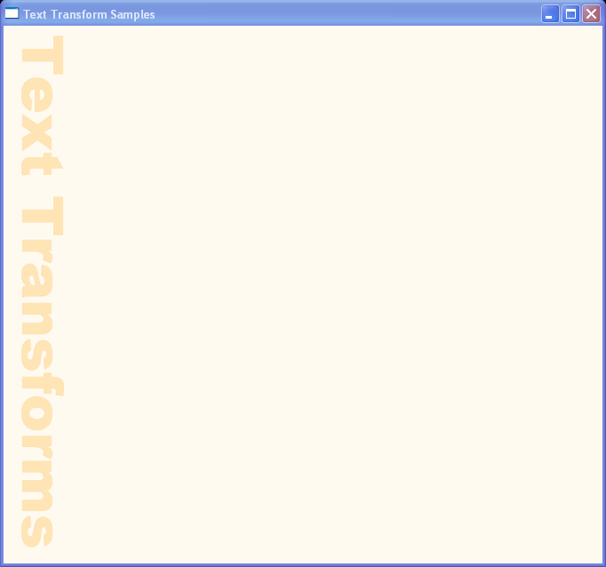 WPF Rotate The Text90 Degrees Using A Rotate Transform