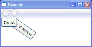 WPF Rotated 35 Degrees
