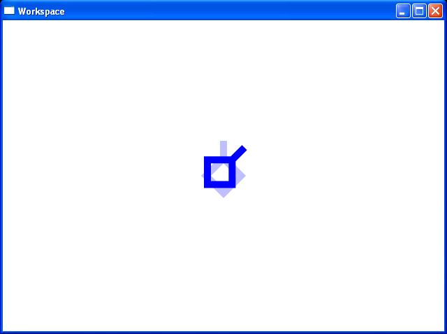 WPF Rotates The Polyline45 Degrees About Its Center