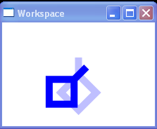 WPF Rotates The Polyline45 Degrees About The Relative Origin025025