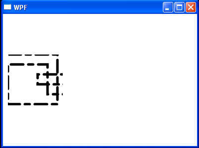 WPF Round Stroke Dash Cap Polyline