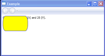 WPF Rounded Rectangle Corner Radius Of10 X And25 Y