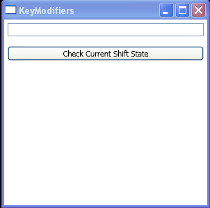 RoutedEvents: Key Modifiers