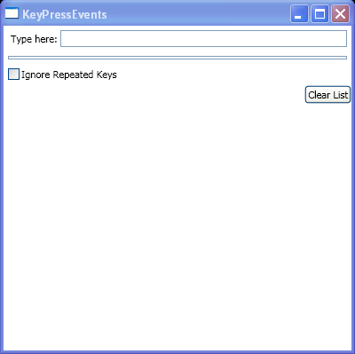 WPF Routed Events Key Press Events