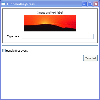 RoutedEvents: Tunneled Key Press
