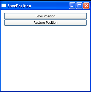 Save Window Position to Registry