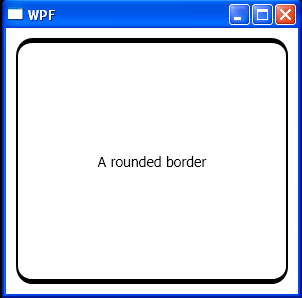 WPF Set Border Corner Radius