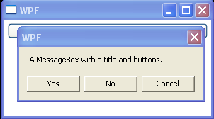 WPF Set Message Header And Button For Message Box