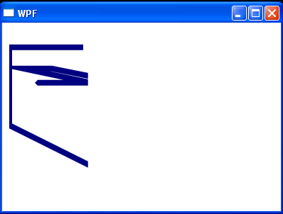 WPF Set Stroke Thickness For Polyline