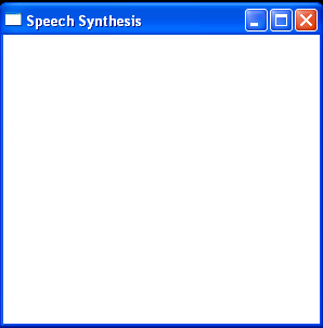 SpeechSynthesizer demo