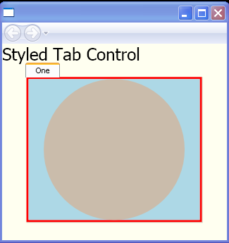 WPF Style A Tab Control Using Templates For The Tab Control And Tab Item Elements