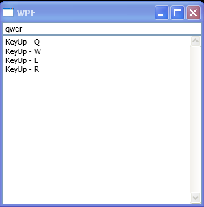 WPF Text Box Key Up