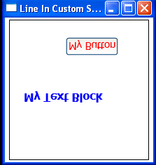 WPF Button And TextBlock Are Upside Down In Custom Coordinate System