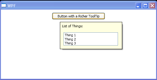 ToolTip with List items