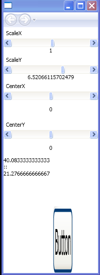 WPF Use Slider To Control The Scale Transform