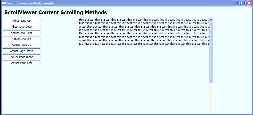 WPF Use The Contentscrolling Methods Of The Scroll Viewer Class