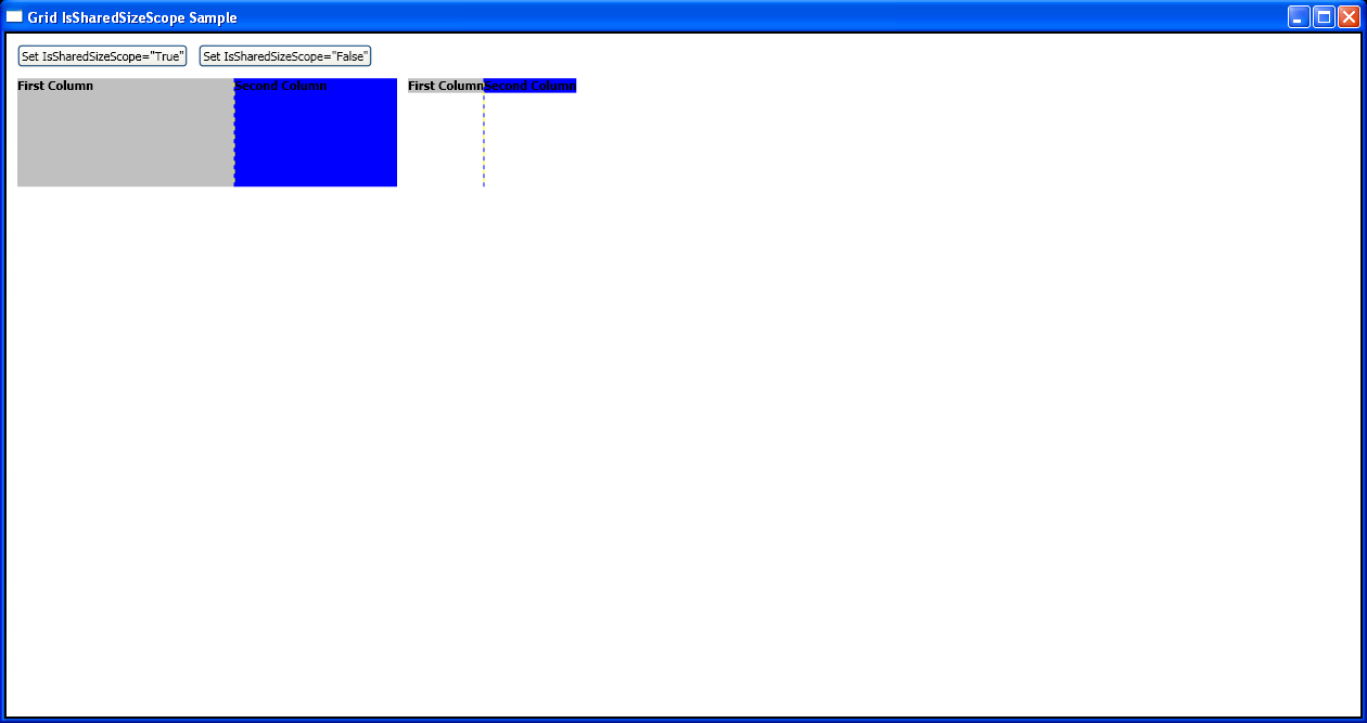 WPF Use The Is Shared Size Scope Attached Property Of The Grid Element