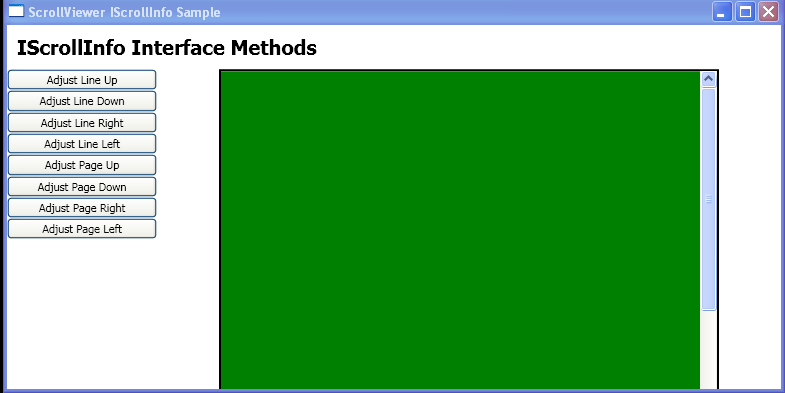 WPF Use The Methods That Are Defined By The I Scroll Info Interface To Scroll The Child Content Of A Stack Panel