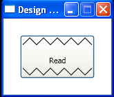 XAML Button with Polyline and Label