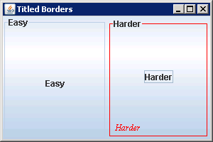 TitledBorder based on LineBorder