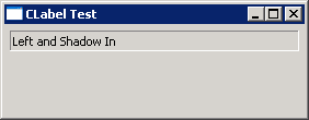 CLabel: left and shadow in