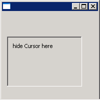 Use transparent image to hide Cursor