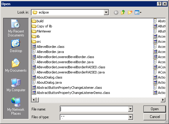 Customizing the Directory Selection Dialog: set title and message