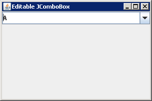 Editing JComboBox Elements