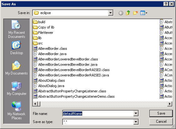 Java Write File Read, PDF, Filename