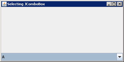 Listen to JComboBox with ItemListener