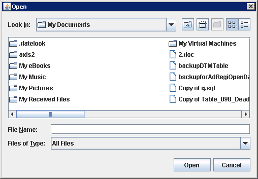 To enable the display of hidden files