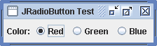 Using JRadioButton