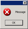 MessageBox with Error Icon