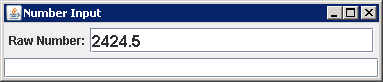 Formatted Numeric Input: Raw Number