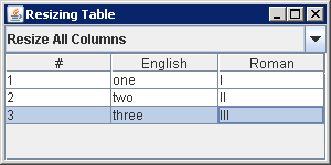 Rendering Table Cells: To install the renderer as the default renderer for the JTable for Object.class