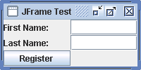 Resizing and positioning a JFrame