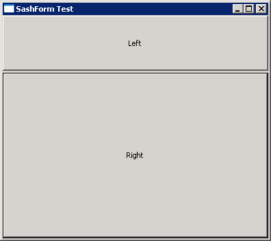 Change SashForm Weight