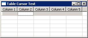 Install Table Editor when navigating the Table Cursor