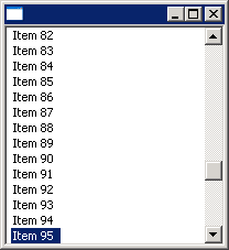 Set table selection to scroll a table