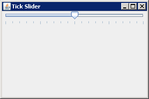 Displaying Tick Marks Within a JSlider