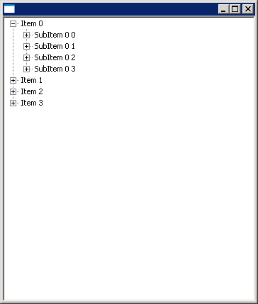 Tree node selection listener