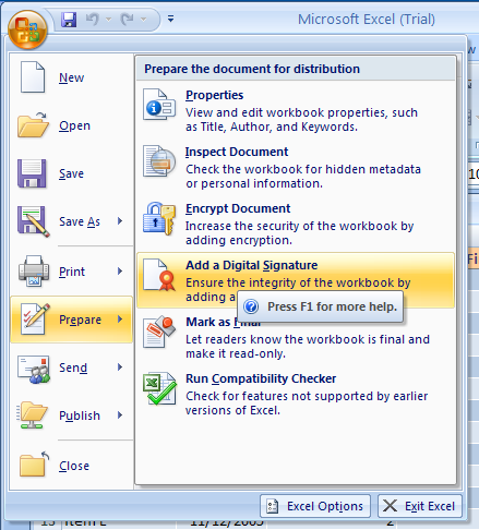 Add a Digital Signature to a Document