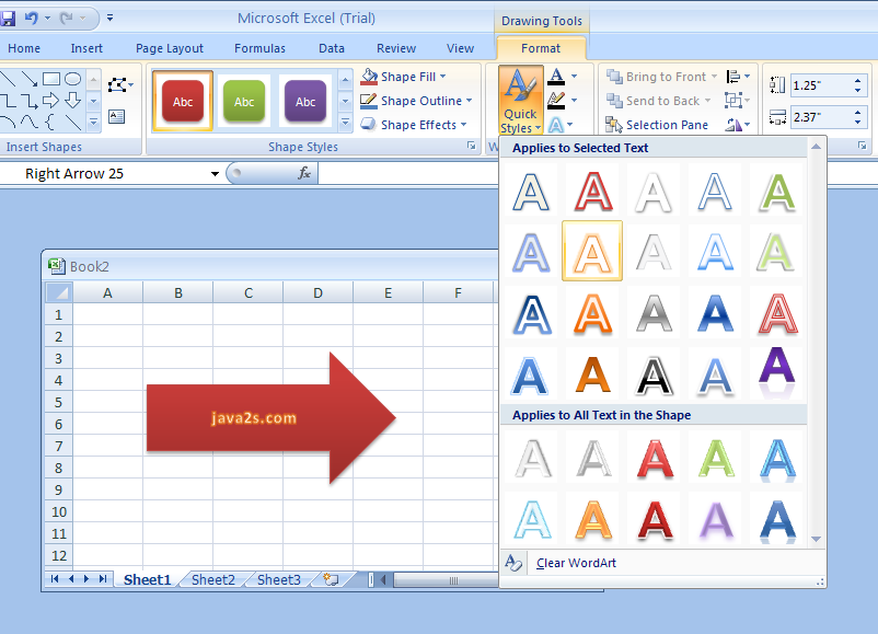 Style 7 Chart Quick Style Excel